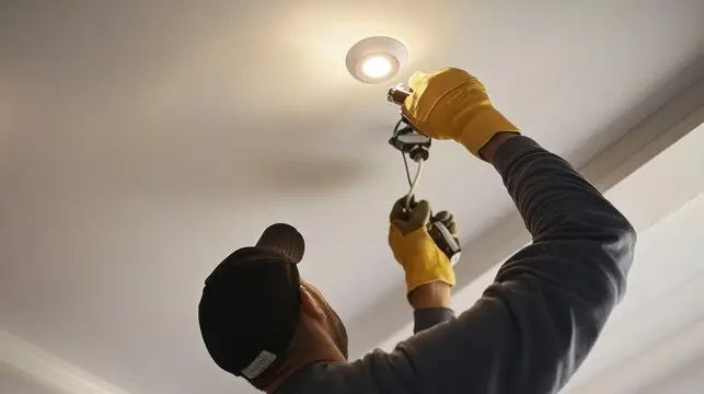 Contemporary House Lighting Kapiti 6 Electrician Kapiti team installing elegant Contemporary House Lighting Kapiti fixtures, delivering modern lighting solutions with a local touch.